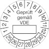 Prüfplakette - Geprüft gemäß VDE 25-30 [25-30]