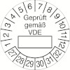Prüfplakette - Geprüft gemäß VDE 27-32 [27-32]