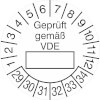 Prüfplakette - Geprüft gemäß VDE 29-34 [29-34]