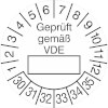 Prüfplakette - Geprüft gemäß VDE 30-35 [30-35]