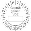 Prüfplakette - Geprüft gemäß VDE 31-36 [31-36]