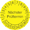 Prüfplakette Nächster Prüftermin 31-36 [31-36]