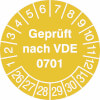 Prüfplakette Geprüft nach VDE 0701