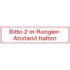 SafetyMarking Hinweisschild Bitte 2m Rangier - Abstand halten