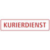 SafetyMarking Hinweisschild Kurierdienst