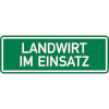 SafetyMarking Hinweisschild Landwirt im Einsatz