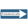 Verkehrsschild nach StVO - Nr. 220 - 20 Einbahnstraße rechtsweisend