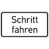 Zusatzzeichen nach StVO mit Sondertext - Nr. 2030 Schritt fahren