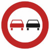 Verkehrsschild nach StVO - Nr. 276 Überholverbot für Kraftfahrzeuge aller Art