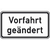 Zusatzzeichen nach StVO - Nr. 1008 - 30 Vorfahrt geändert