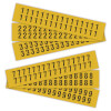 Selbstklebende Ziffern und Buchstaben auf Karte Kombipackung Ziffern 0 - 9 (je 3K 1 - 5 je 2K 6 - 0)