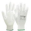 Asatex 3700 Arbeitshandschuh weiß mit PU - Beschichtung auf Fingerkuppen und Innhand