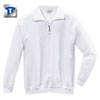 Berufsbekleidung Sweatshirt HAKRO Zip - Sweatshirt, weiß, 