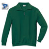 Berufsbekleidung Sweatshirt HAKRO Zip - Sweatshirt, dunkelgrün, 