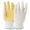 Arbeitshandschuhe Mechanischer Schutz Strickhandschuhe KCL PolyTRIX N, weiß - gelb, 