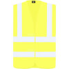 Warnschutzwesten Warnbekleidung mit Quer - und Längsstreifen Farbe: fluoreszierend gelb