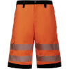 Korntex EOS HiVis Shorts Signalorange mit zwei Reflexstreifen und seitlicher Cargotasche