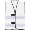 Korntex Funktionsweste Dortmund weiß mit zwei Reflexstreifen und Klettverschluss
