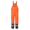 Warnschutzkleidung Warnschutzhosen PLANAM Warnschutz - Latzhose Winter, orange - marine, 