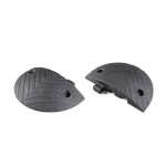 Fahrbahnschwelle Endstück schwarz für Schrittgeschwindigkeit 10 km/h