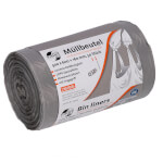 Deiss 34044 Müllbeutel First Plus PCR mit Tragegriff Volumen: 30 l, Farbe: grau