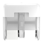 Tork 558051 OptiServe Spender für 4 Rollen Hülsenloses Toilettenpapier vertikal Spendersystem T7 im Elevation Design