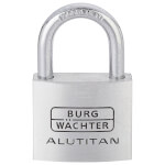Burg Wächter Zylinder-Vorhangschloss AluTitan 770 40 massiver Aluminiumkörper, doppelt verriegelt