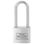 Burg Wächter Zylinder-Vorhangschloss 770 HB 30 45 AluTitan massiver Aluminiumkörper, doppelt verriegelt, mit hohem Bügel