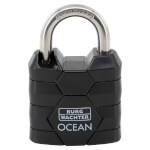 Burg Wächter Zylinder-Vorhangschloss Ocean 490 Ni 30 massiver Messingkörper mit Kunststoffmantel Seewasserfest