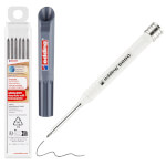 Edding 8880 Tiefloch Baummarker mit 6 Nachfüllminen Aluminiumgehäuse mit integriertem Anspitzer und Holster für alle Oberflächen