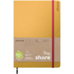share Notizbuch A5 192 Blatt Blattfarbe: beige-weiß aus Apfelbestandteilen, 80 g/qm