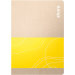 share Notizheft A6 40 Blatt 100% aus recyceltem Papier, Blattfarbe: weiß liniert, 80 g/qm