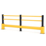 boplan Rammschutzgeländer TB 400 Plus Rammschutzplanke mit 20,1 kJ Schlagfestigkeit, Flex Impact