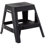 Tritthocker 2-stufig Kunststoff Standhöhe: 42 cm