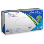 Bingold Einweghandschuhe Latex 50 Plus natur puderfrei, besonders für Labore geeignet