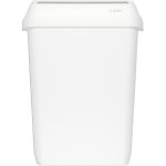 Clear+ Abfallbehälter weiß, mit Deckel für Waschräume und WCs