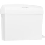 Clear+ Abfallbehälter für Hygieneartikel weiß, mit Deckel und Fußpedal für Waschräume und WCs