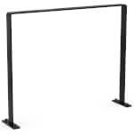 WSM Fahrrad-Anlehnbügel 9611 Black Edition Flachstahlbügel zum Aufdübeln