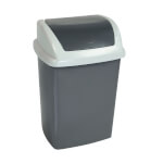 Maul Abfalleimer swing 10 L Kunststoff Mülleimer mit Schwingdeckel