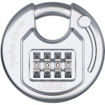 Abus Diskus Combo 29/70 Vorhängeschloss mit Bügel aus gehärtetem Stahl und Zahlenschloss