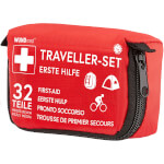 Wundmed Traveller-Set klein kompakte Erste Hilfe Tasche für Wanderungen, Radtouren oder Reisen