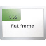 Flat Frame Türschild extrem flache Beschilderung mit Aluminiumrahmen