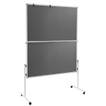 Legamaster Economy mobile Moderationswand klappbar mit Rollen Tafelrahmen aus weißem Aluminium
