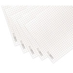 magnetoplan Flipchartpapier, 5 Block á 20 Blatt gerollt, 650 x 930 mm Schreibfolie für Besprechungen