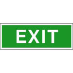 Rettungsschild - nachleuchtend Exit