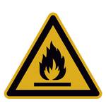 Warnschild Warnung vor feuergefährlichen Stoffen