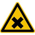 Warnschild Warnung vor gesundheitsschädlichen Stoffen