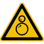 Warnschild Warnung vor Einzugsgefahr