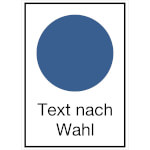 Gebots-Kombischild mit einem Gebotsschild (d = 10,0 cm)