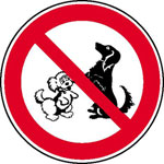 Verbotsschild Hundeverbot